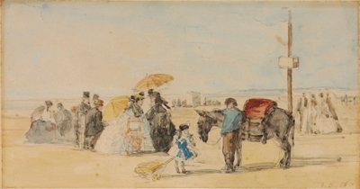 Am Strand, 1866 von Eugene Louis Boudin