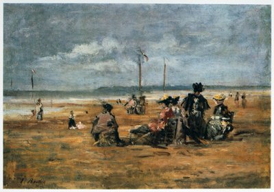 Am Strand, 1880 von Eugene Louis Boudin