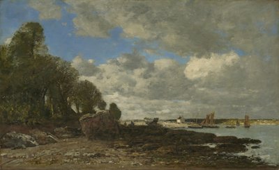 Plougastel, die Fährüberfahrt, 1873 von Eugene Louis Boudin
