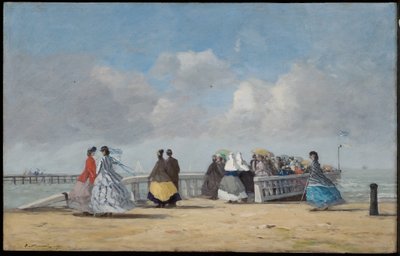 Der Pier von Trouville, 1864 von Eugene Louis Boudin