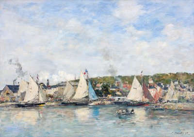 Der Hafen von Trouville, 1893 von Eugene Louis Boudin