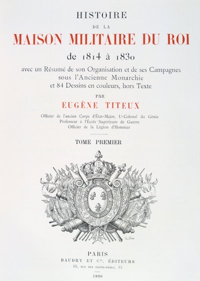 Titelseite, 1814-1830 von Eugene Titeux