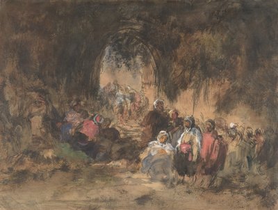 Rastende Araber, 1817-70 von Eugenio Lucas Villamil