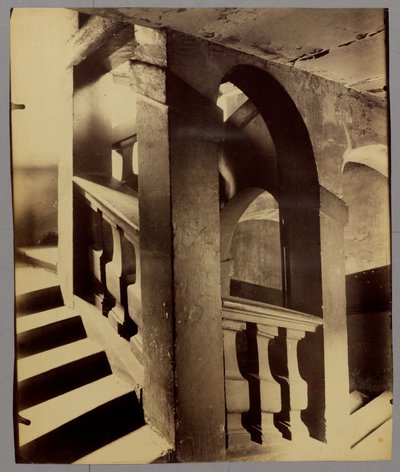 Treppe, 25 rue des Blancs-Manteaux von Eugène Atget