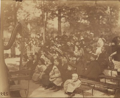 Guignol, Jardin du Luxembourg von Eugène Atget