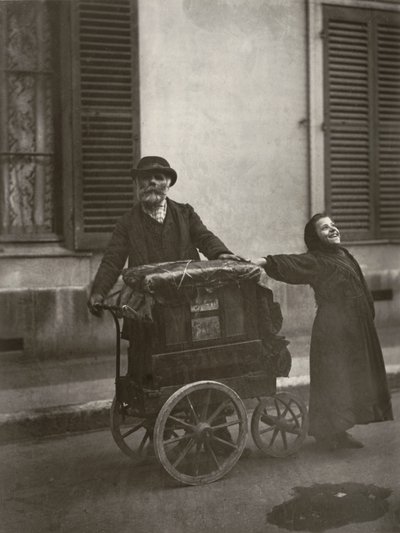 Straßenmusiker von Eugène Atget