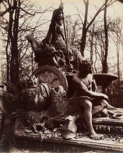 Versailles, Brunnen des triumphierenden Frankreichs von Eugène Atget