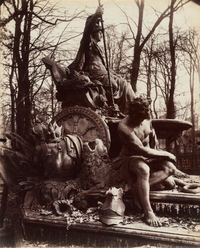 Versailles, Brunnen des triumphierenden Frankreichs, 1904 von Eugène Atget