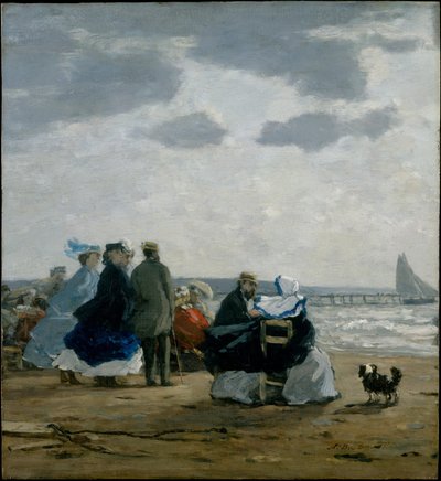 Am Strand, Dieppe von Eugene Louis Boudin