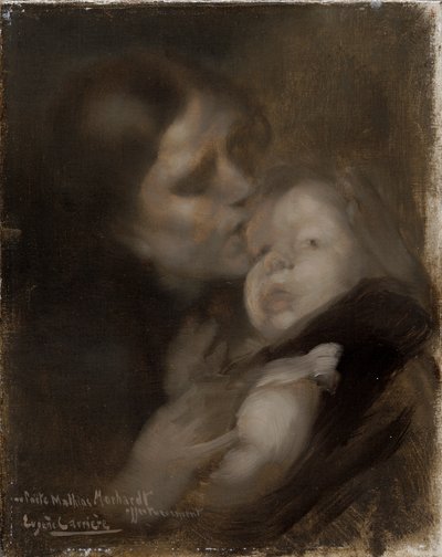 Mutter und Kind, um 1890 von Eugène Carrière