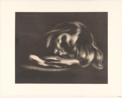 Schlafendes Mädchen von Eugène Carrière