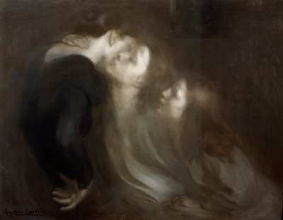 Der mütterliche Kuss, späte 1890er von Eugène Carrière