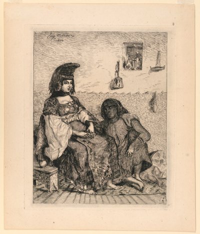 Eine jüdische Frau aus Algier von Eugène Delacroix