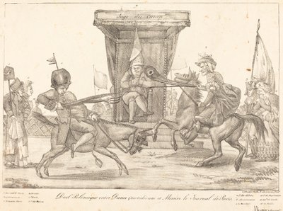 Polemisches Duell von Eugène Delacroix