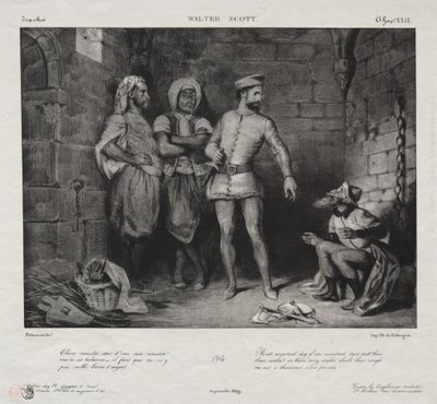 Fronte-Boeuf und der Jude von Eugène Delacroix