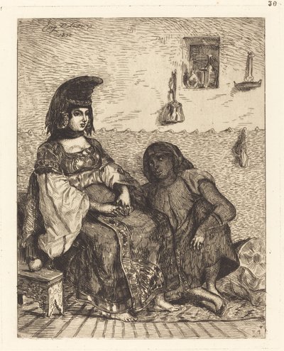 Jüdische Frau von Algier, 1833 von Eugène Delacroix