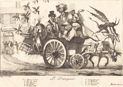 Der Umzug der Zensur von Eugène Delacroix