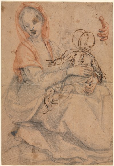Madonna mit Kind von Eugène Delacroix