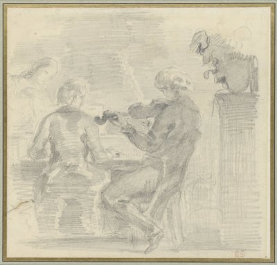Musizierende Gesellschaft von Eugène Delacroix