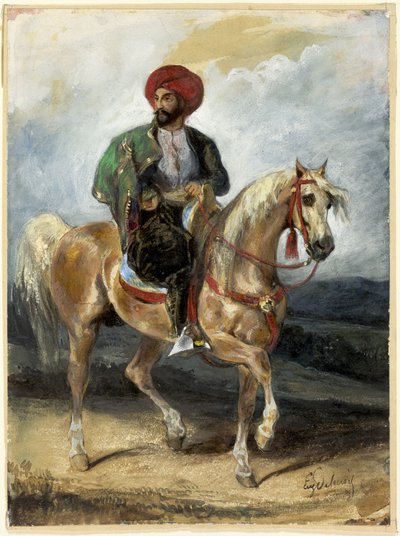 Der türkische Reiter von Eugène Delacroix