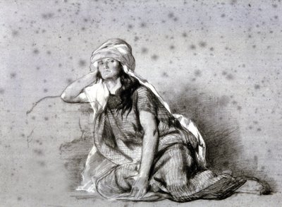 Berberfrau im Sahel von Eugène Fromentin