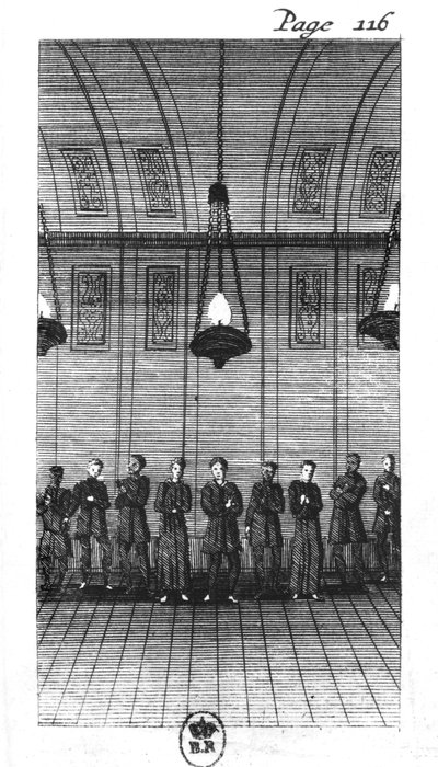 Warten auf das Verhör durch die Inquisition von European School