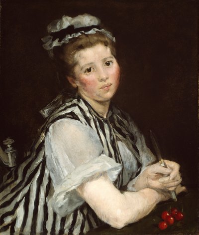 Mädchen mit Kirschen von Eva Gonzalès