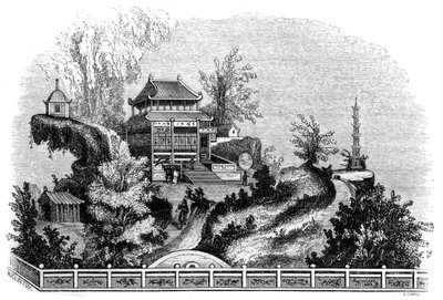 Chinesische Sommervilla, 1847 von Evans