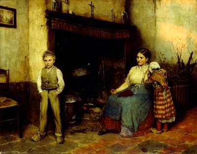 Ärger braut sich zusammen, 1883 von Evariste Carpentier