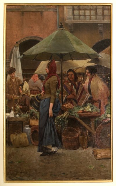 Piazza delle Erbe 1892 von Evaristo Cappelli