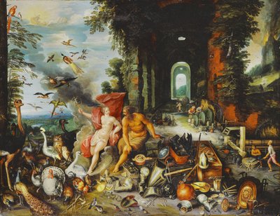Eine Allegorie von Luft und Feuer von F. Francken