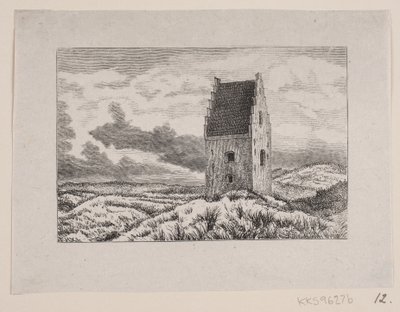 Die versandete Kirche in Skagen von F. Hendriksen