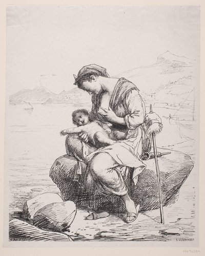Eine junge Mutter von F. Hendriksen