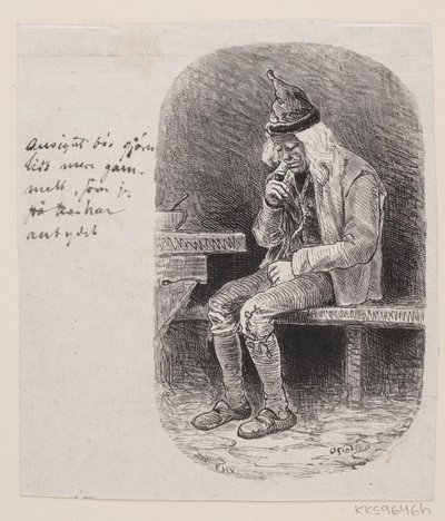 Illustration zu "Den siebten Vater im Haus" von F. Hendriksen