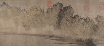 Wolkige Berge, ca. 1360-70 von Fang Congyi