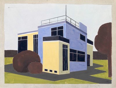 Entwurf für ein Einfamilienhaus, 1923 von Farkas Molnar