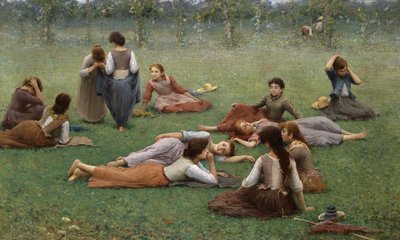 Nach dem Spiel von Fausto Zonaro