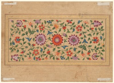 Scrollende Blumenranken, 1755 von Fayzullah