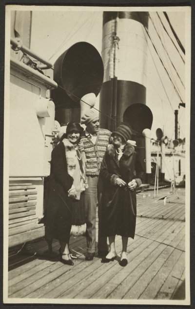 Mann und Frau auf Schiff von Fedele Azari