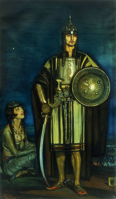 Rudolph Valentino im Schwarzen Falken von Federico Armando Beltran Masses
