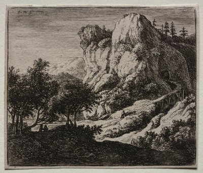 Vier Landschaften: Die gewundene Holzbrücke von Federico Barocci