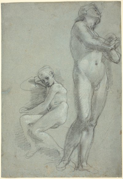 Zwei nackte Jugendliche [recto] von Federico Barocci