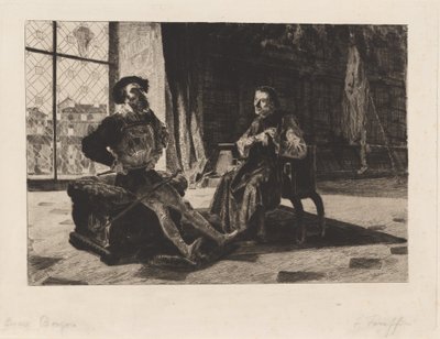 Cesare Borgia und Machiavelli von Federico Faruffini
