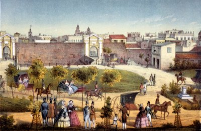 Die Tore von Monseratte, Havanna, Kuba, 1840 von Federico Mialhe