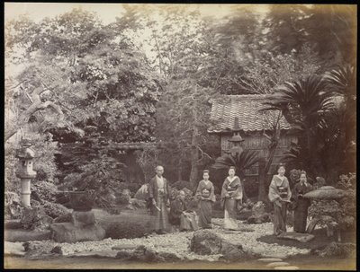 Ein Japanischer Garten in Harra von Felice Beato