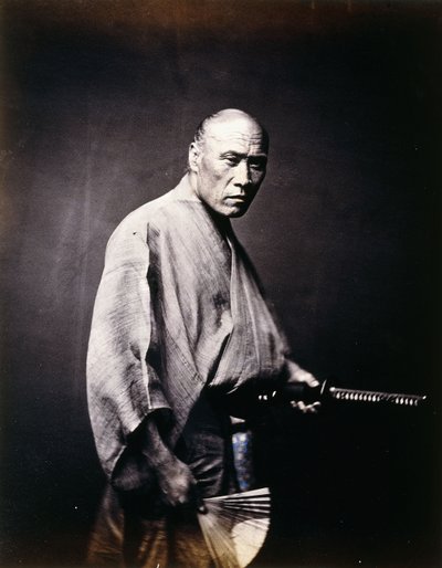 Ein japanischer Samurai, um 1864-1866 von Felice Beato