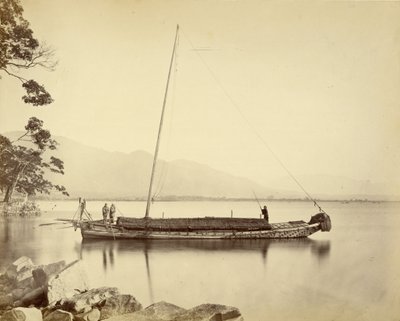 Boot auf dem Biwa-See von Felice Beato