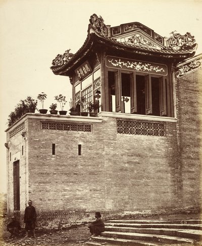 [Chinesisches Kaufmannshaus, Kanton, China] von Felice Beato