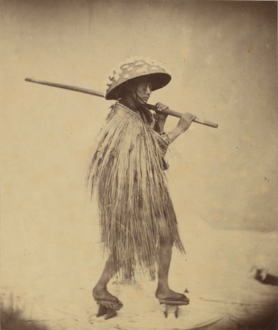 Japaner im Mackintosh, ca. 1865 von Felice Beato