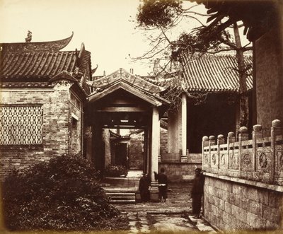 Nume Hui Kung Tempel, Kanton, China von Felice Beato